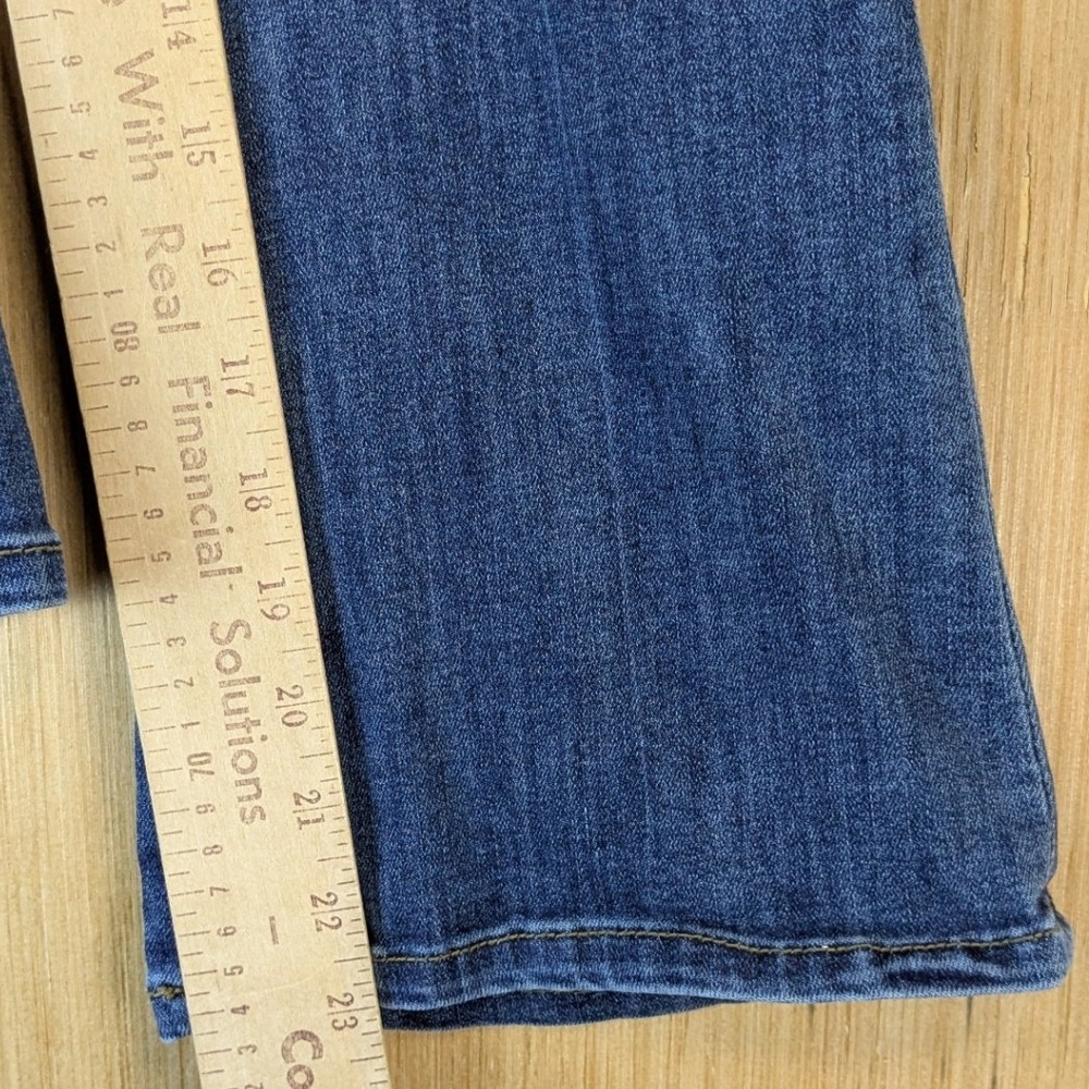 Pilcro Anthropologie Womens XS Blue Pull On‎ High Rise Cropped Flare Jeans - Picture 8 of 9